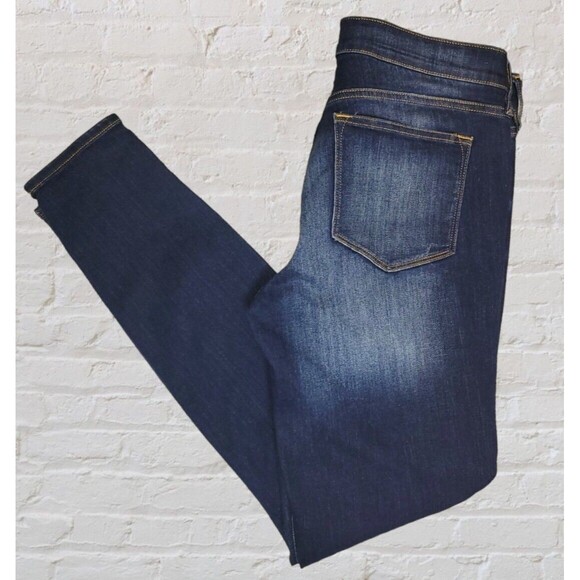 J Crew Mid Rise Skinny Jeans Womens 32x30 Dark Wash Stretch Classic Festival - Picture 1 of 10